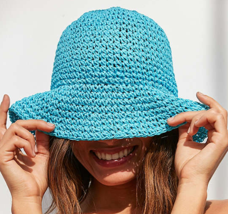 UO Straw Bucket Hat