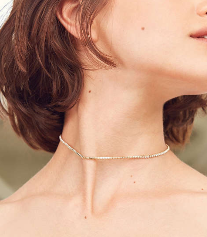 Cami Delicate Rhinestone Choker Necklace