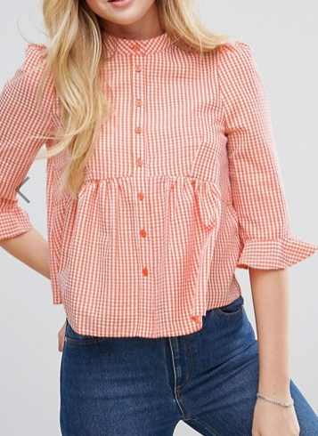 ASOS Gingham Shirt with Pephem