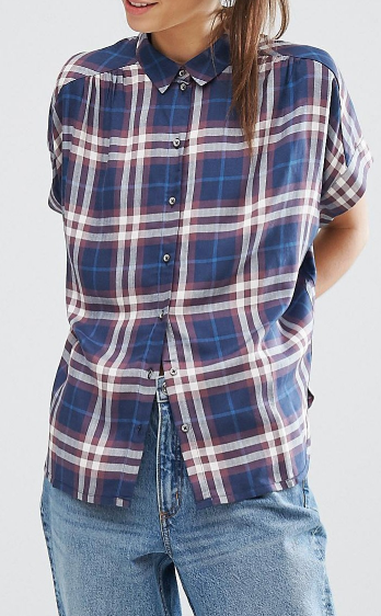 Only Batwing Check Shirt