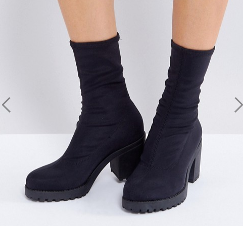 Vagabond Grace Black Sock Boots