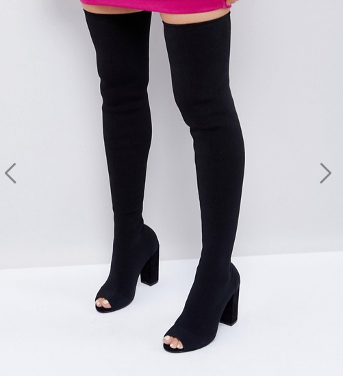 ASOS KANDY Knit Over The Knee Boots
