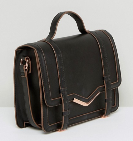 ASOS V-Bar Structured Satchel Bag