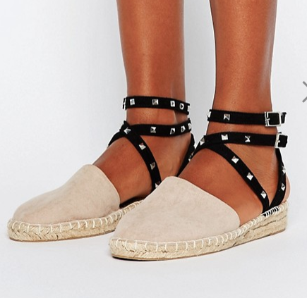 ASOS JINXIE Studded Espadrilles