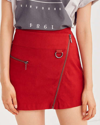 Silence + Noise Micah Moto Mini Skirt