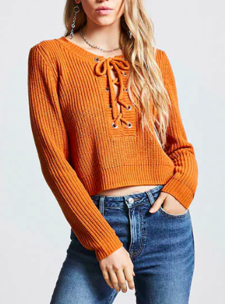 Forever 21 Contemporary Sweater-Knit Top