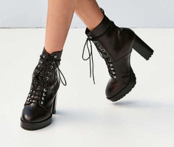 Kennedy Lace-Up Heeled Ankle Boot