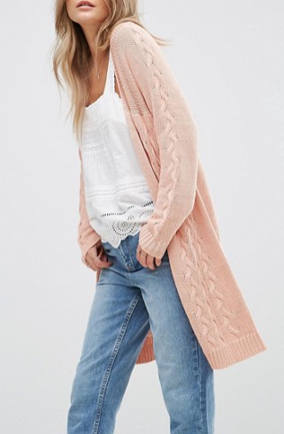 Vero Moda Long Open Knit Cardigan