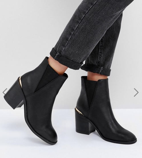 ASOS ECHO Heeled Chelsea Boots