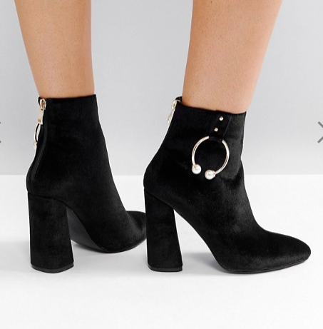 Public Desire Paparazzi Hoop Heeled Ankle Boots