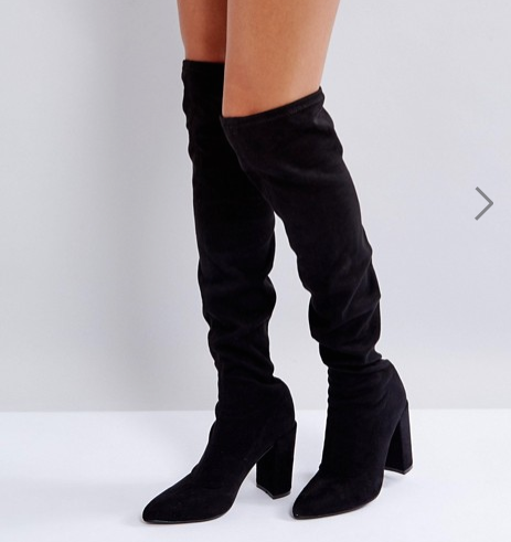 Missguided Pointed Over The Knee Boot