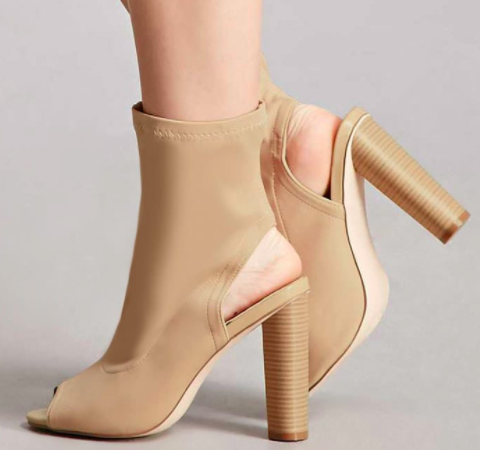 Forever 21 Cutout Ankle Sock Boots