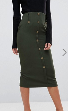 ASOS Tailored Pencil In Military Style