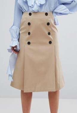 Style Mafia Double Buttoned Skirt