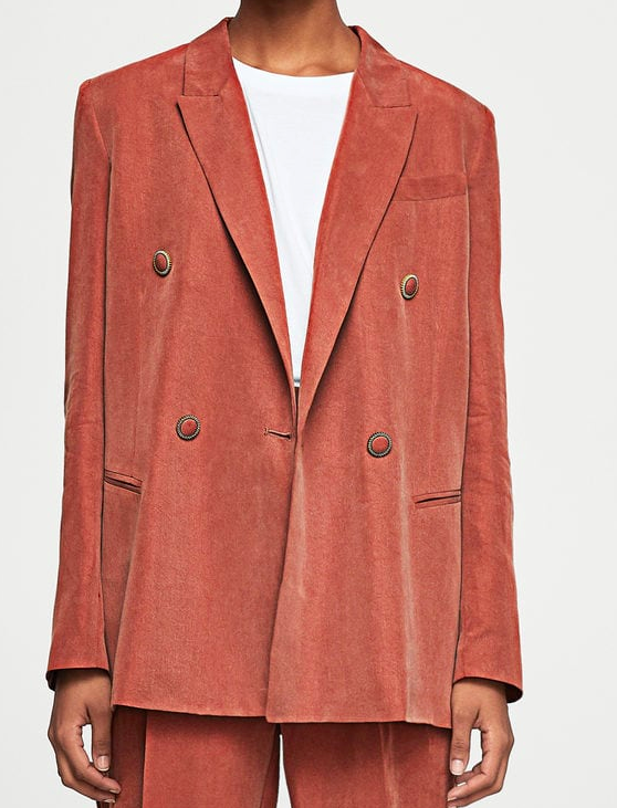 MANGO Contrast buttons blazer