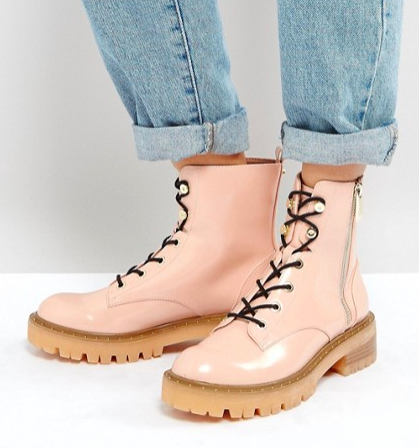 Stradivarius Lace Up Ankle Boots