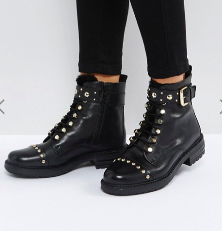 Carvela Son Leather Lace Up Boots