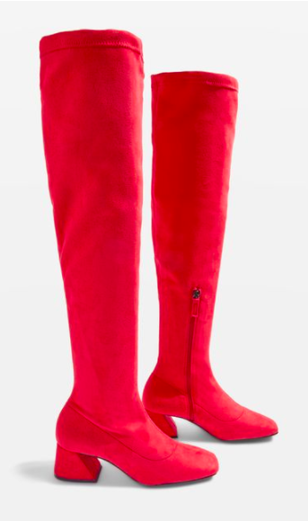 TOPSHOP CAPPUCCINO High Leg Boots