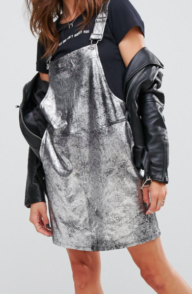 Blank NYC Metallic Mini Dress