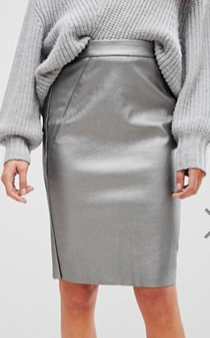 Vero Moda Tall Metallic Pencil Skirt