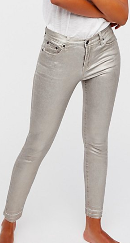 Blonde Metallic Skinny