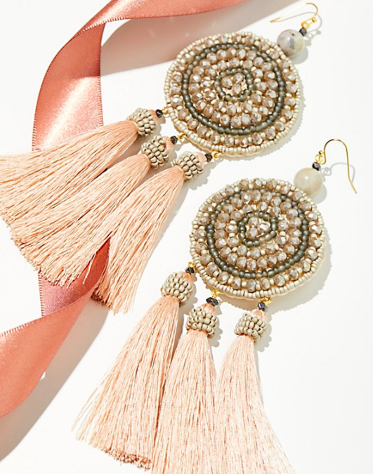 Winona Embellished Tassel Earrings