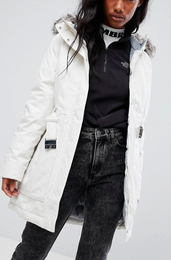 The North Face Brooklyn Parka In White
