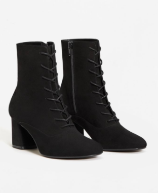 MANGO Lace-up leather boots