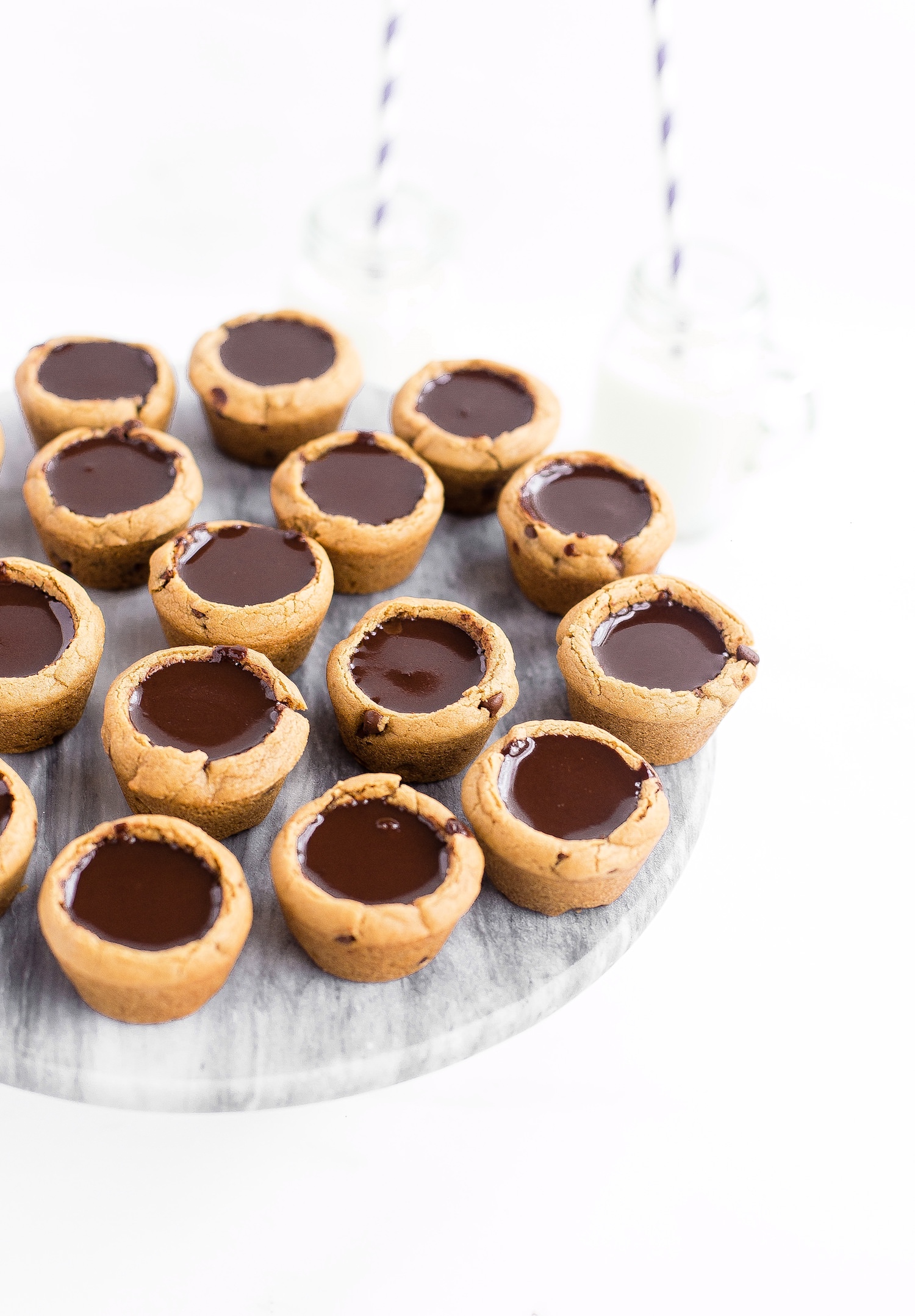 Chocolate Filled Brown Butter Cookie Cups Video Truffles And Trends 1 cup semisweet chocolate chips. chocolate filled brown butter cookie