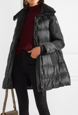 Altona Water Resistant 750-Fill Power Down Parka with Genuine Shearling Collar