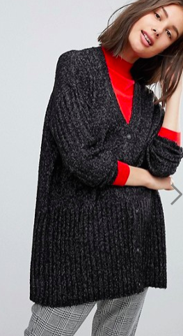 monki oversized cardigan