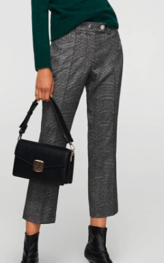 Mango Prince of Wales trousers