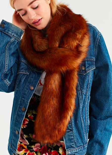 UO Faux Fur Scarf