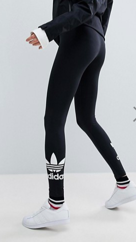 adidas Originals Adicolour Leggings With Double Trefoil Logo