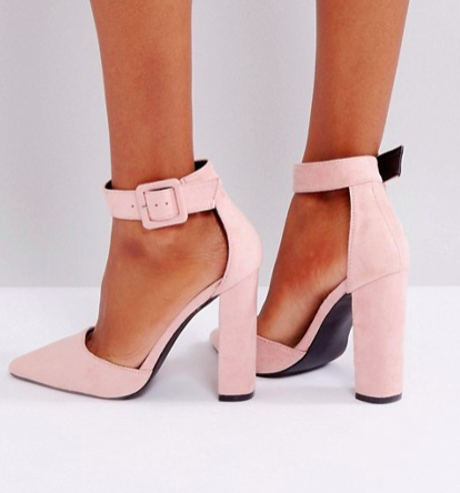 Glamorous Nude Heeled Shoes