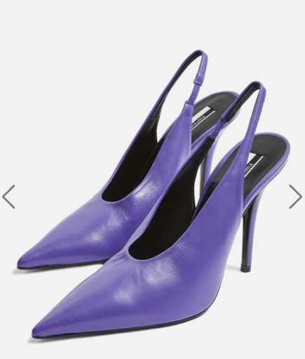 Topshop Purple Goddess Slingback Shoes