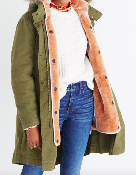 Madewell bedford convertible parka