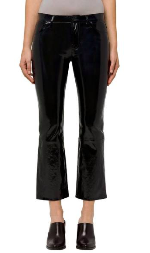 Selena Crop Bootcut Patent Leather Jeans J BRAND