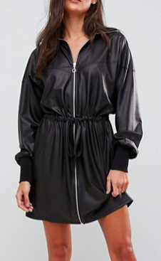 ASOS Faux Leather Track Dress