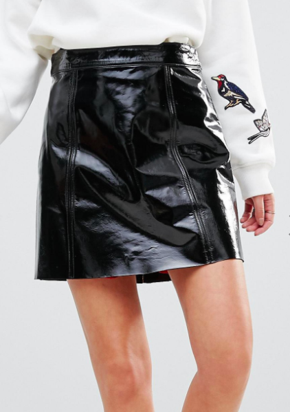 Tommy Hilfiger Patent Leather Skirt