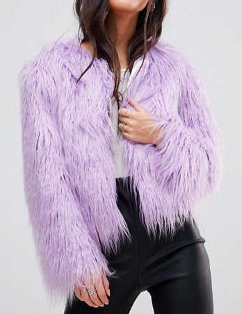 Miss Selfridge Petite Faux Fur Coat