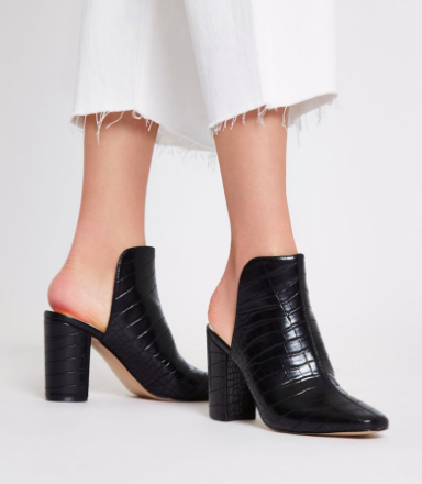 block heel mule closed toe