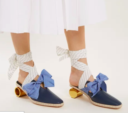 JW ANDERSON  Cylinder-heel leather mules