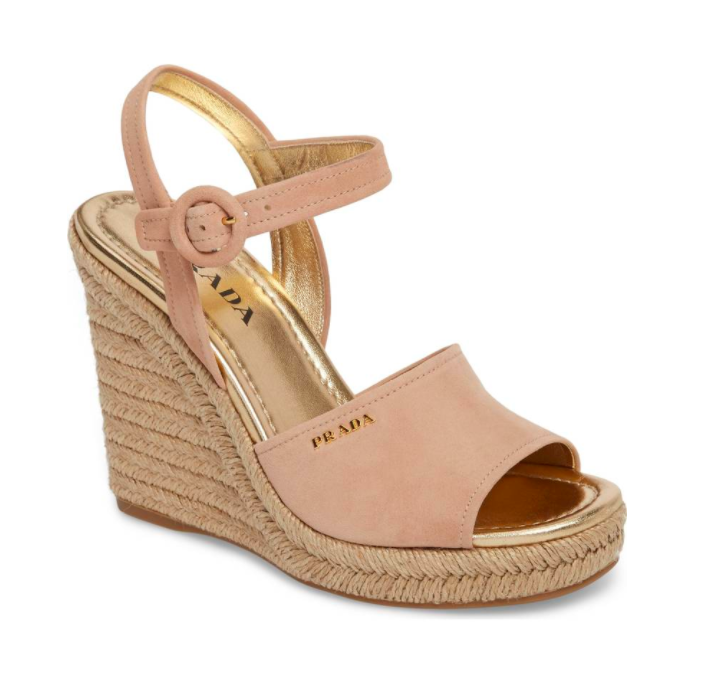 Espadrille Wedge Sandal PRADA