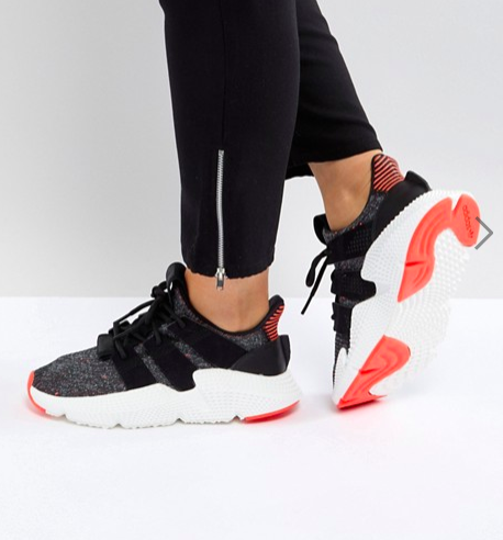 adidas Originals Prophere Sneakers In Black And Pink