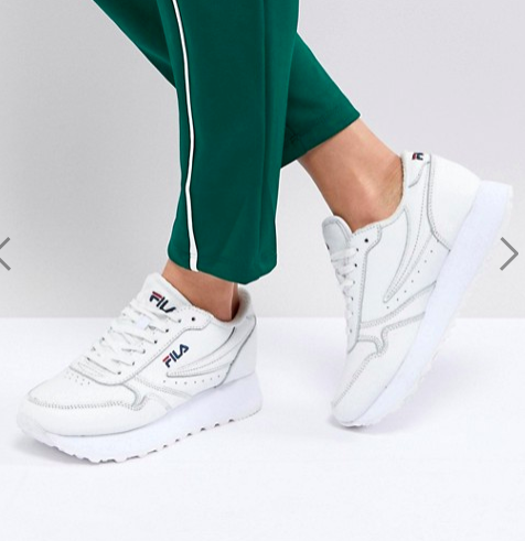 Fila Platform Orbit Sneakers In White