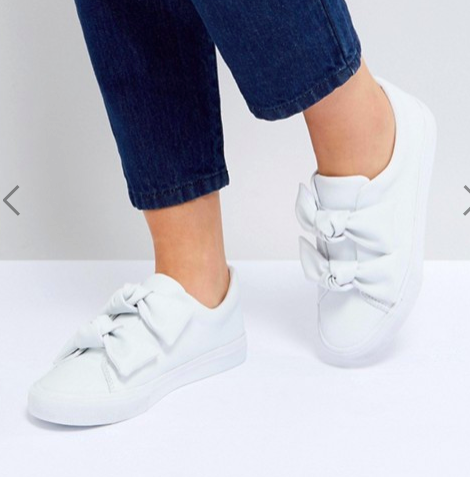 ASOS DITZY Bow Sneakers