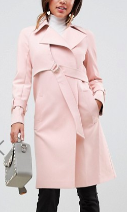 ASOS Bonded Trench with D-Rings