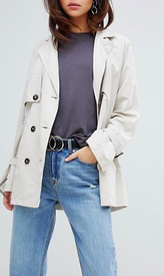 Vero Moda Trench Jacket With Shoulder Detail