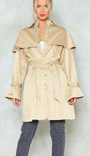Cape With the Program Trench Coat